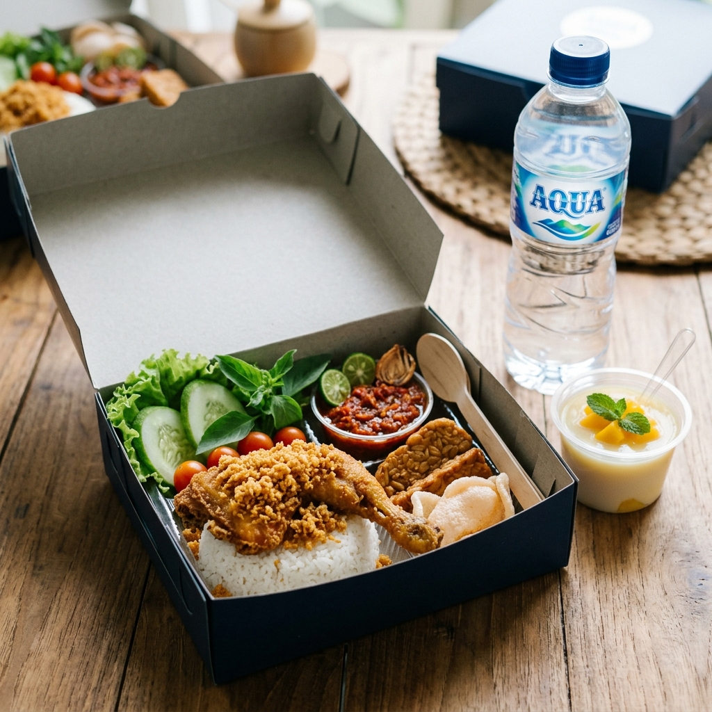 Paket Nasi Komplit + Minuman/Dessert